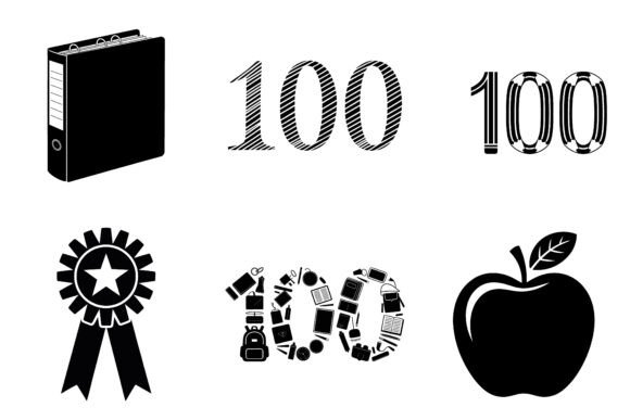 100 Days of School Silhouette SVG Bundle: A Powerful Freebie for Creative Marketing