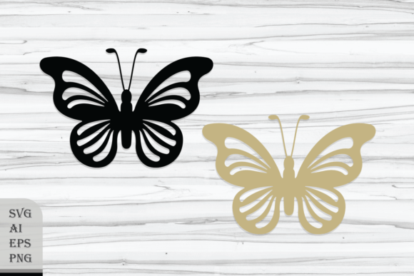 Decorative Zebra Butterfly Graphics for Crafts and Branding Projects