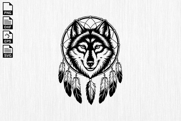 Dream Catcher Wolf Svg, Feathers Svg: A Designer’s Practical Take