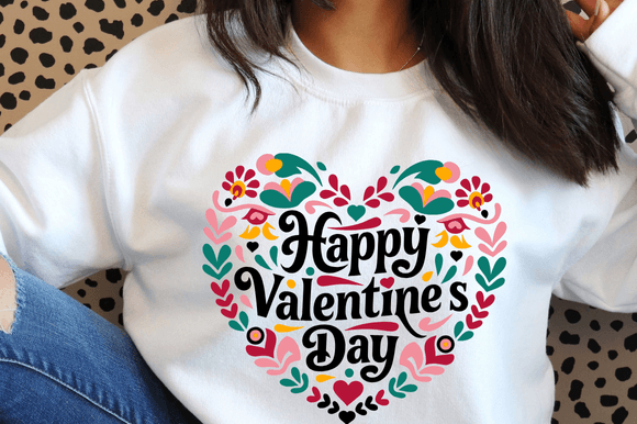Floral Heart SVG: A Versatile Graphic for Illustrations and Merchandise
