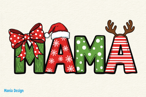 Funny Mama Claus Christmas PNG: A Playful Graphic Design Asset for Creative Publishers