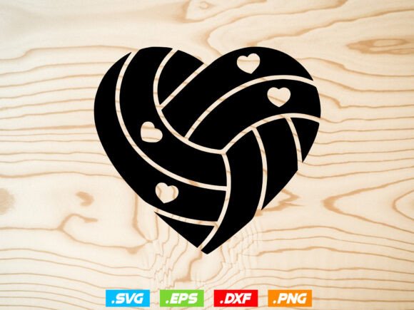 Heart Volleyball Svg: A Retro Design for Real Embroidery Projects
