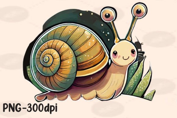 Kawaii Snail Life Sublimation Graphics: A Freebie for Creative Websites