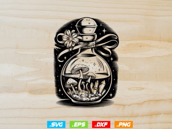 Magic Potion Bottle Svg, Mystical Bottle