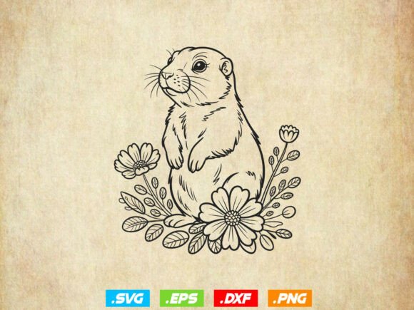 Marmot SVG & Clipart: A Creative Graphic Design Asset for Bloggers and Publishers