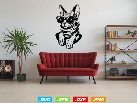 Sphynx Cat SVG for Crafts and Graphics