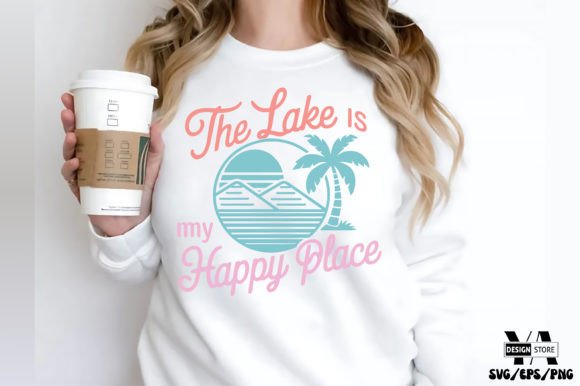 Summer Lake SVG PNG Free Design: A Fresh Graphic for Crafts and Local Branding