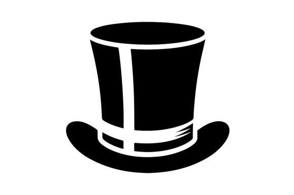 Top Hat Clipart Illustration: A Design Asset for Small Business Branding