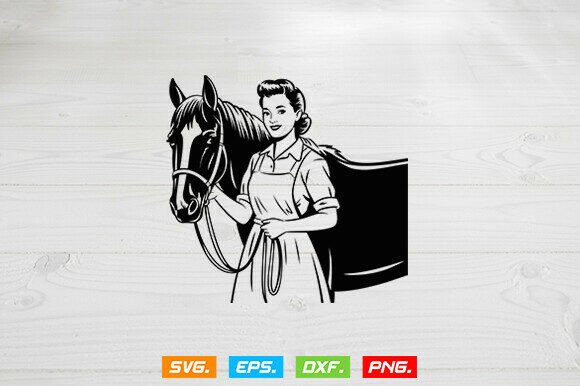 Vintage Housewife SVG: A Retro Graphic for Crafting and Etsy Projects
